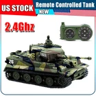 1:72 Radio Remote Control Mini Rc German Tiger I Panzer Tank w/ Sound Toys Gifts