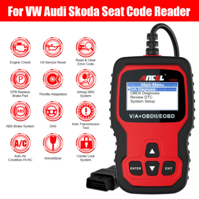 ANCEL VD500 OBD2 Scanner Oil Service EPB Reset OBD2 Auto Scanner For Volkswagen