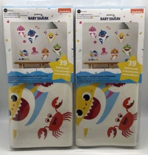 2 Pack RoomMates Nickelodeon Pinkfong Baby Shark 39 Peel Stick Wall Decals