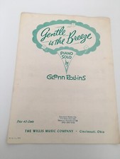 "GENTLE IS THE BREEZE" SHEET MUSIC-PIANO SOLO BY GLENN ROBBINS-1964-RARE