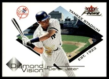 2001 FLEER FOCUS DIAMOND VISION Derek Jeter New York Yankees #1