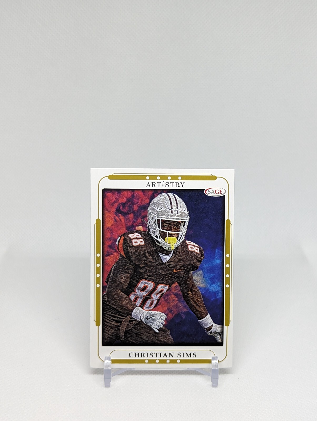 2023 SAGE ARTISTRY🔥CHRISTIAN SIMS🔥RARE🔥GOLD🔥RC🔥📈