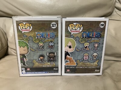 Funko POP! One Piece Vinsmoke Sanji Fishman #398 & GITD Zoro #327