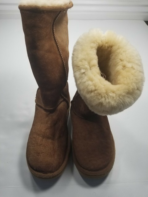 tan winter boots with fur