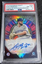 Alek Manoah 2019 Bowman Draft Chrome Auto Class Of 2019 /250 PSA 8