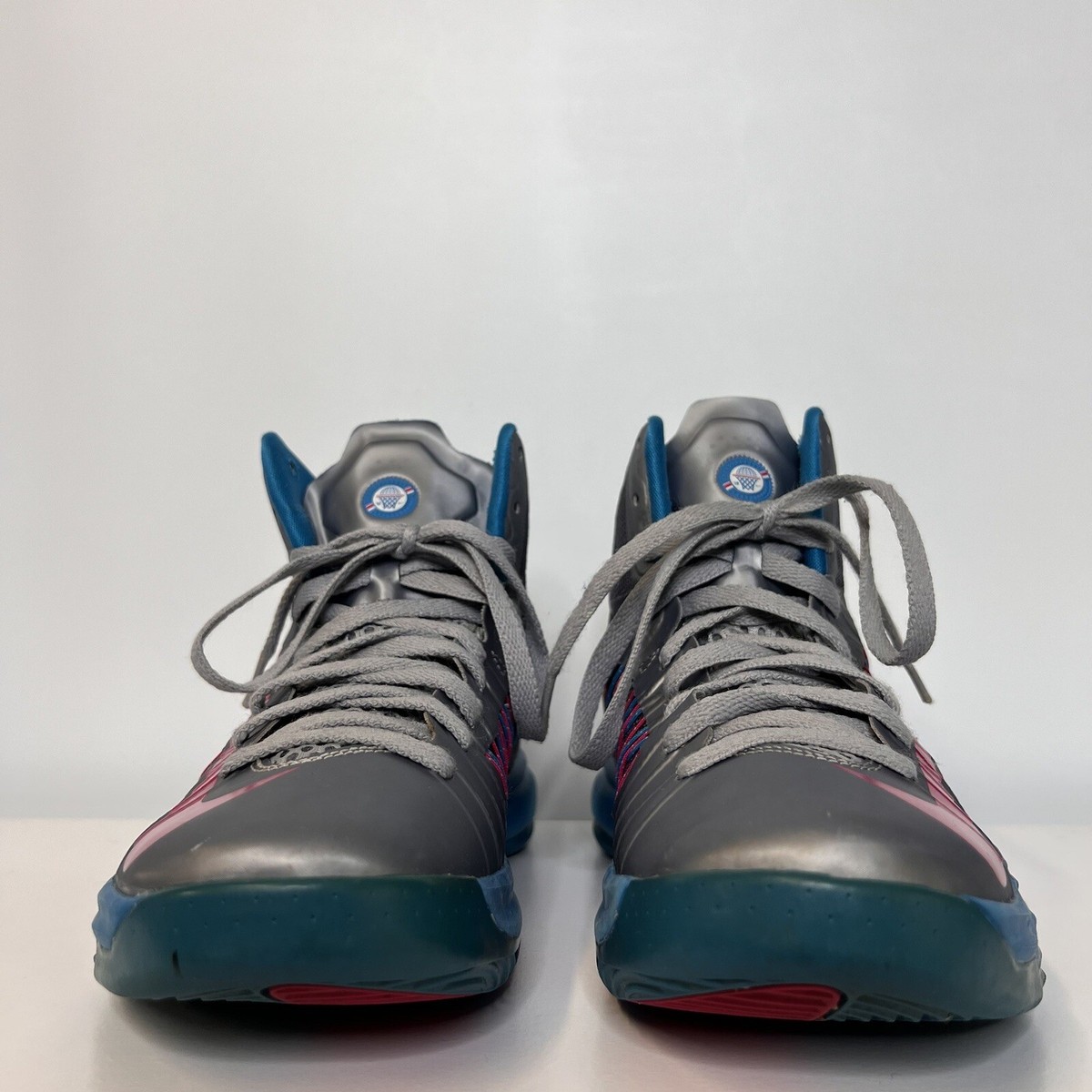 Nike Lunar Hyperdunk WBF - Wolf Grey/Fireberry-Dynamic Blue size 10.5 Nike Hyperdunk 2017 Low TB  main image 2