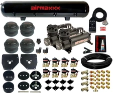 airmaxxx 480 Kit 3/8" Valves Bags Tank 7 Switch Fits 1963-72 Chevy C10