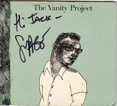 Steven Page Signed ''The Vanity Project'' CD Cover