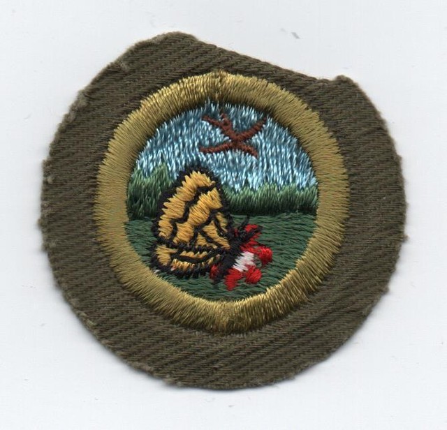 Nature Merit Badge, Type E Khaki Narrow Crimped (194760), Mt! eBay