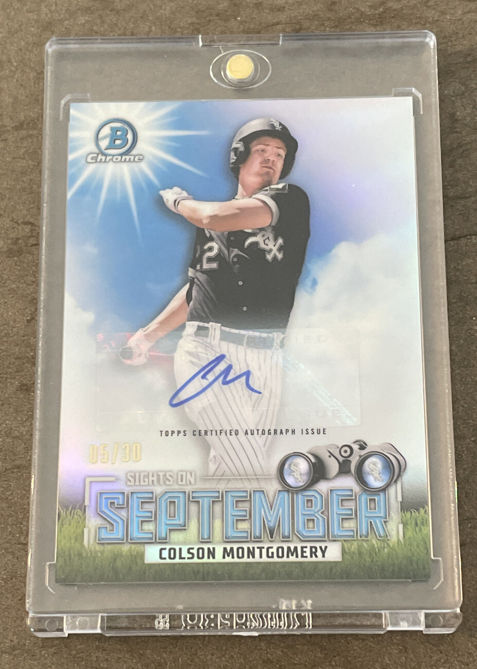 Colson Montgomery 2023 Bowman Sights On September Auto /30
