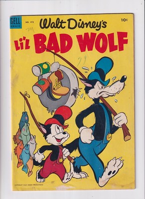 Four Color (1942) # 473 (3.5-VG-) (1973222) Li'l Bad Wolf, Water damage 1953
