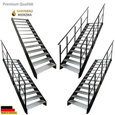 Schody zewnętrzne Premium 13 stopni szerokość 60-140cm wys.: 247cm policzki i balustrady antrakt