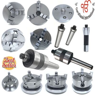 Mini Lathe Chucks M14X1 Thread With Revolving Live Center And Mount Shank Arbor/
