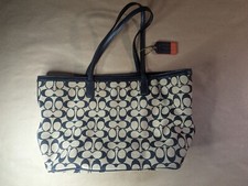Coach Legacy Large Weekend Signature Jacquard Shopper Tote 17x11 Authentic