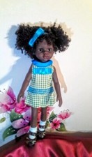 MUÑECA SIMILAR PAOLA REINA- ORIGINAL - A ESTRENAR - ENTERA VINILO. MULATA. NEGRA