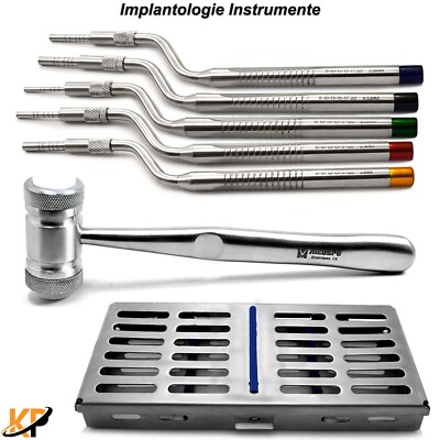 Implantat Heber Sinus lift Konkav Osteotom Knochen Hammer Sterilisationsbehälter