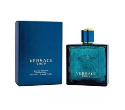 Versace Eros by Versace 3.4 Oz Eau De Toilette Spray Men's New & Sealed