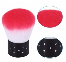Nail Art Dust Remover Brush Kabuki Cleaner for Acrylic Powder UV Gel Manicure