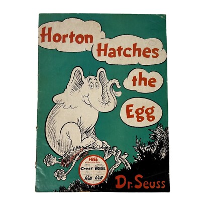 Vintage Dr Seuss HORTON HATCHES THE EGG Softcover Storybook w