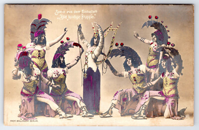 [G3] Postcard Admiralspalast (Theatre Berlin) 'Die Lustige Puppe' Ice Skating