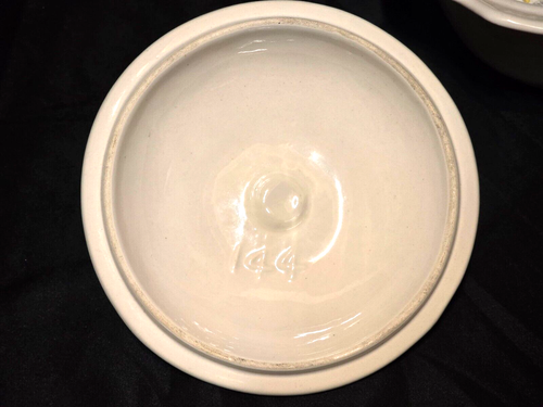 Vintage MCM Chip und Dip Relish Lazy Susan Stil Kalifornien Keramik 6-teiliges Set - Bild 6 von 10