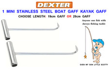 DEXTER MINI STAINLESS STEEL BOAT HAND GAFF FISH HOOK KAYAK SEA FISHING TACKLE