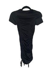 Black Bodycon Dress with Side Ties Sz S