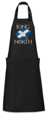 King In The North Grillschürze Kochschürze Game of Schottland Fun Thrones Wolf