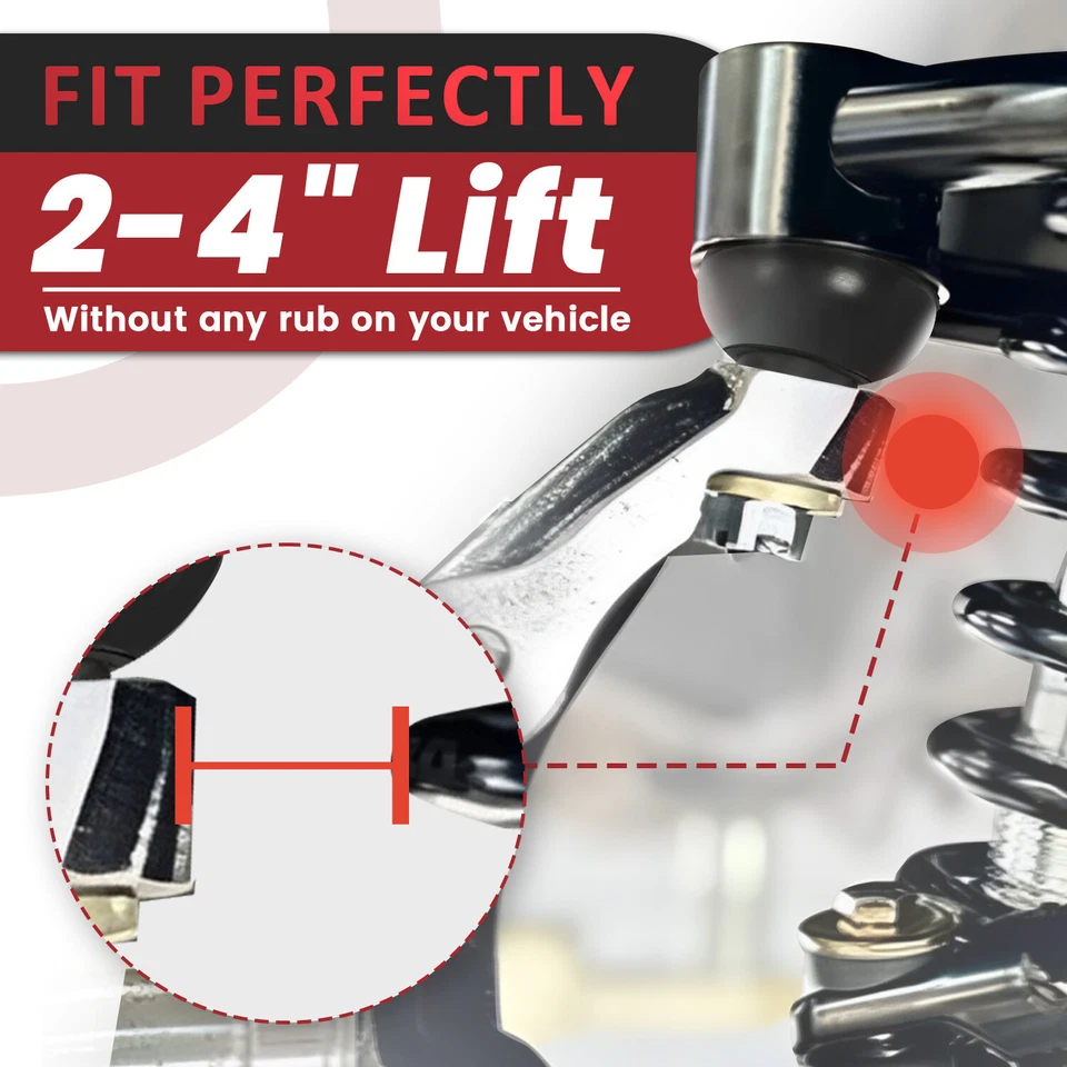 For Toyota Tundra 2000-2006 2001-2007 Sequoia 2-4" Lift Front Upper Control Arm - Image 4 of 4