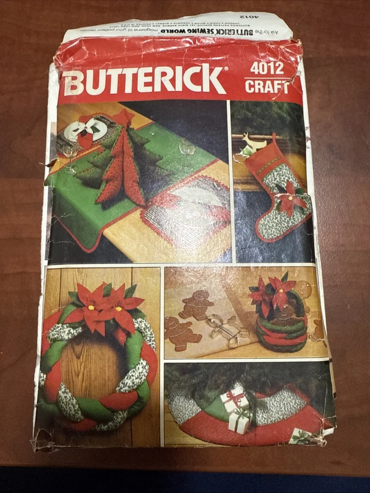 VTG Christmas Craft Sewing Patterns Lot Of 3 Simplicity Butterick McCall’s READ - Image 3 of 4