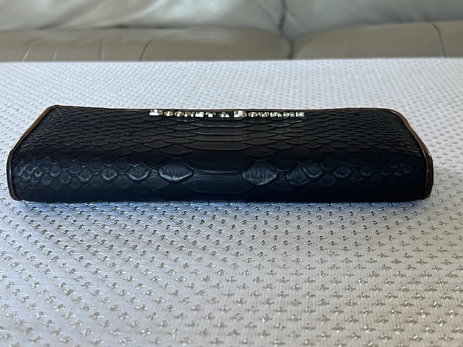 Dooney & Bourke Croc Python Embossed Leather Zip … - image 3