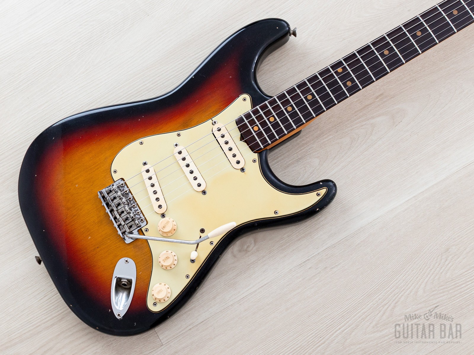 1963 Fender Stratocaster Korina Pre-CBS Vintage Guitar Sunburst w /  Case