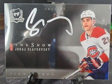 2022-23 UPPER DECK THE CUP JURAJ SLAFKOVSKY THE SHOW ROOKIE AUTO BLACK