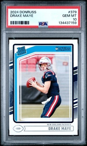 2024 PANINI DONRUSS #379 DRAKE MAYE ROOKIE RC PSA 10