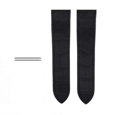 TORNILLO + CORREA DE RELOJ DE CUERO 23MM PARA CARTIER SANTOS 100 XL 2655 2656,2740