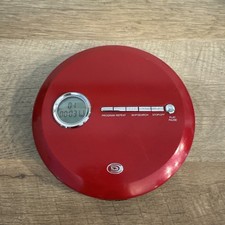 Durabrand Portable CD Disc Player Model CD-857 w/ Anti-Skip - Red