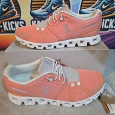 Image of On Cloud 5 Textile Womens Low Top Flamingo Pearl Trainers Size 7 UK New Rrp £160