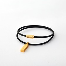 phiten RAKUWA Bracelet Pendant Gold 17cm
