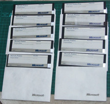 10 5.25in 1.2Mb 360K disks of software for th...