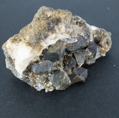 Andradite Crystals in Matrix. Kara Mine. Hampshire Tasmania Australia (EA12004)