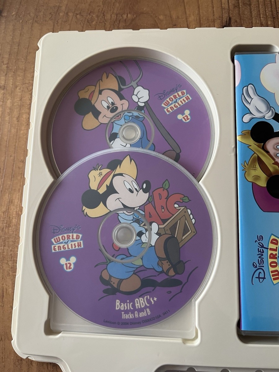 Disney's World Of English 12 Collectible Learning Books Cds & DVD