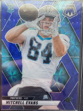 2025 Panini Mosaic - Rookies Mitchell Evans #344 Blue Scope Prizm (RC)