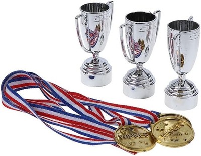 6er-Pack Trophäen/Medaillen-Set - Exzellenz anerkennen und Erfolge feiern