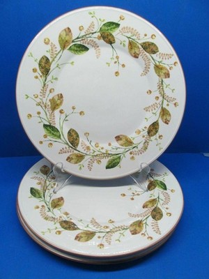 ST. Nicholas Square Winter Bouquet Set Of Three 9 3/8'' Salad Luncheon Plates