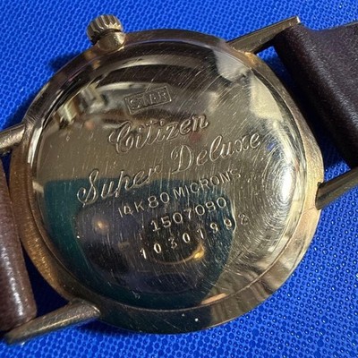 CITIZEN SUPER Deluxe Manual Watch 25 Jewels Vintage 36mm 1960s | eBay