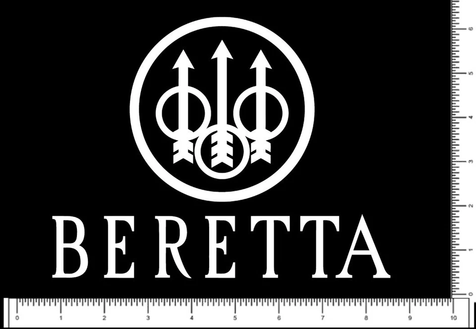 Beretta Firearms Logo Die Cut Sticker 7.5" x 5.8" Pick your color 1776 - Image 4 of 4
