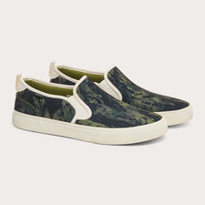 Oakley Banks Slip-On Canvas Shoes Tiger Camo Green Size 9.5