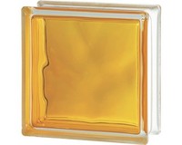 Glasbaustein Brilly Gelb 19 Cm X 19 Cm X 8 Cm