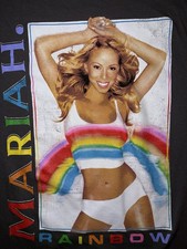 Mariah Carey Rainbow Official 2024 Gray 2XL T-Shirt 100% Cotton Music Merch
