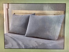 Wrinkle Free Blue King Sheet Set